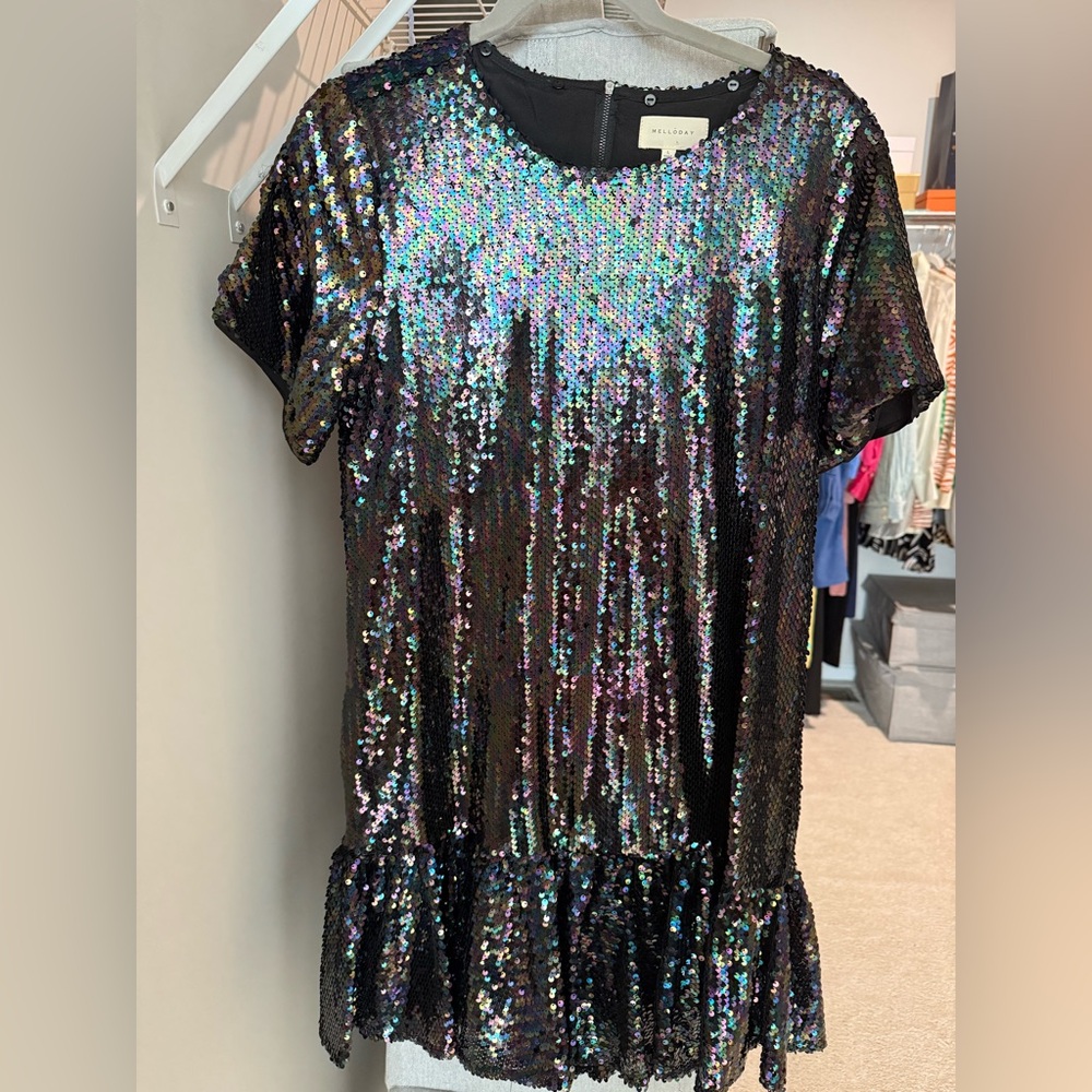 ✨ MELLŌDAY Iridescent Sequin Dress | Size L | Party Dress ✨